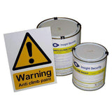 1.0 Litre &ndash; Black Anti Climb Paint (Anti Intruder Paint) | Roller Barrier