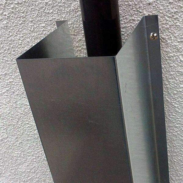 Anti-Climb Downpipe Cover &ndash; galvanised finish | Roller Barrier