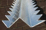 Razor Channel W Profile &ndash; anti-climb security spikes &ndash; 1.8 metre length &ndash; galvanised finish | Roller Barrier