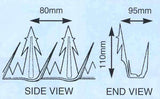 Razor Point- Anti Climb Spikes &ndash; 0.4 metre length &ndash; galvanised finish | Roller Barrier