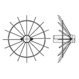 Spiked Anti Climb Collars for Round Poles &ndash; pole diameters 114-139-168mm (4.5, 5.5 or 6.5&Prime;) | Roller Barrier